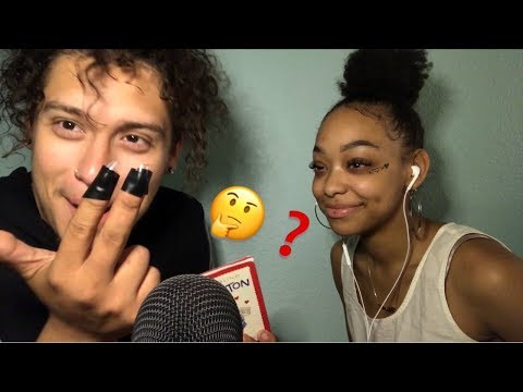 MY BOYFRIEND TRYING TO GIVE ME ASMR... ( DIFFERENT TRIGGERS🤔 )