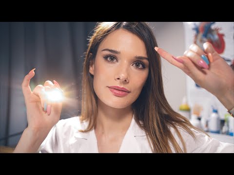 ASMR Very Detailed Face Exam - Unpredictable & FAST Roleplay For Sleep (Cranial Nerve, Eye)