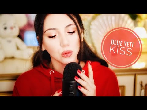 ASMR 💋  Kiss Sounds on Blue Yeti 💋  Soft Whispers ASMR