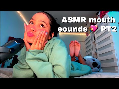 ASMR mouth sounds Pt2 💖 tongue swirling, breathing, wet sounds