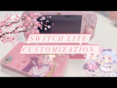 ASMR✨ Customizing My Switch Lite🌸 🎀(Stickers, Skin, Case and Tingles🤗)