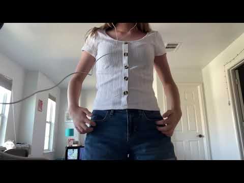 ASMR|| Scratching on Jean Shorts and Textured Shirt (No Talking)