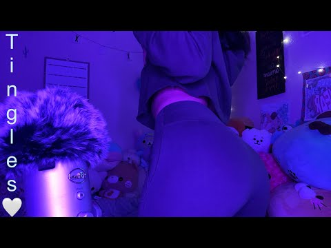 Touching Myself For Tingles ASMR - Fabric Sounds