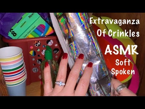 ASMR Crinkle Extravaganza/Paper & plastic crinkles all over the house/Soft Spoken
