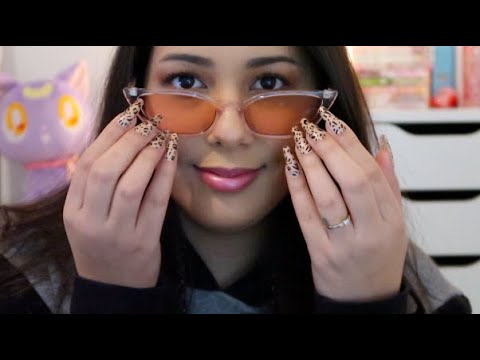ASMR ♥ Tapping On Glasses + Mouth Sounds ♥