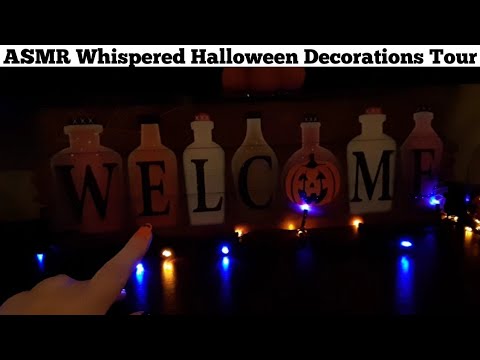 ASMR Halloween Decorations Tour(Whispered)Lo-fi