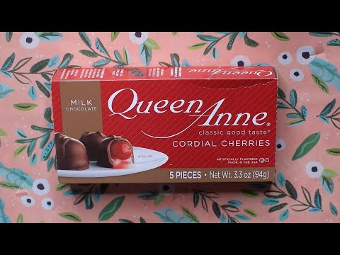 QUEEN ANNE CORDIAL CHERRIES ASMR EATING SOUNDS