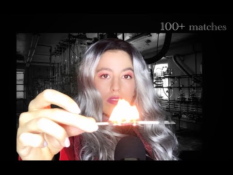 ASMR | Lighting MORE THAN 100 MATCHES. Roleplay MAD SCIENTIST. RELAX INSTANTLY.