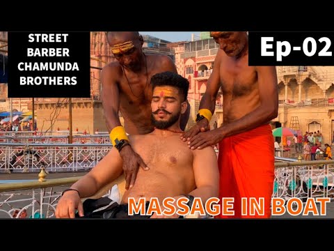 2$ ASMR INDIAN BOAT | Head, Ear & Neck Massage By Chamunda brothers
