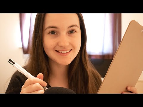 ASMR | Asking You VERY Personal Questions ~ Questionnaire (Whispered)