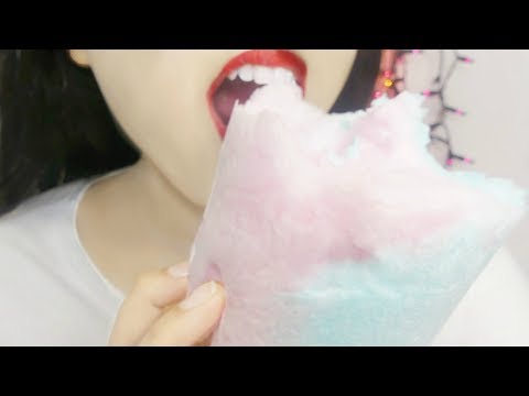 ASMR Eating YUMMY Cotton Candy! 😋👅