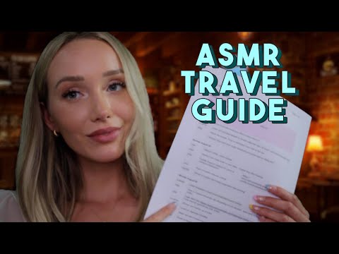 ASMR Travel Guide (Whispers, Typing, Tracing…) // GwenGwiz