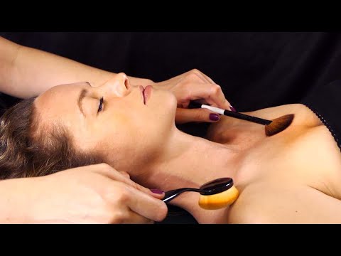 Soft Spoken ASMR Face & Hair Brushing with Relaxing Scalp Massage 💕
