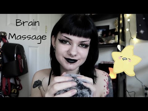 ASMR | Brain Massage 💆🏻‍♀️ fluffy mic & crochet beanie