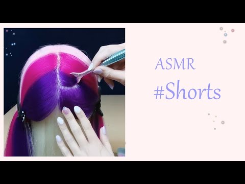 ASMR Crispy Scalp Check with Fingernails #Shorts