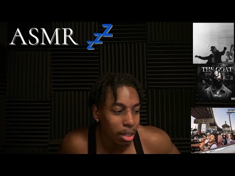 [ASMR] Reading through a couple new rap albums ( repeating words)
