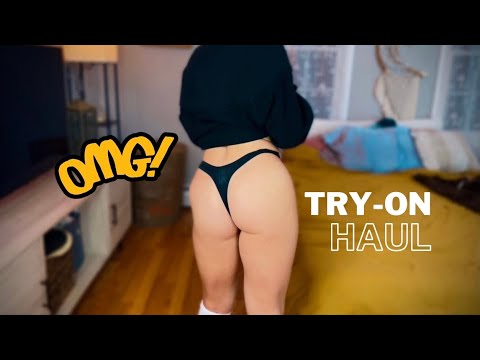 NEW Sexy Sheer Transparent Thong Try-On Haul 2024 | Christine Marie