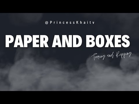 KTube ASMR ✨ Tearing Papers and Boxes... very relaxing  organization 🤍🤍😉😉⭐⭐  #asmrartist