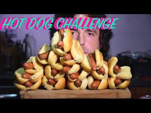 Sammieboy VS Nathan's Hot Dog Eating Contest! | ASMR SAVAGE SPEED EATING | NO TALKING