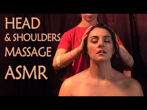 Scalp, Neck and Shoulders ASMR Relaxing Ladies Massage