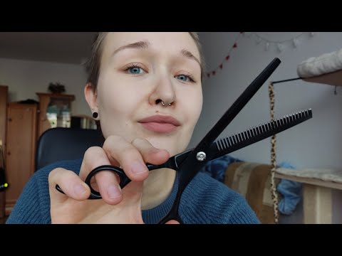 ASMR Relaxing Haircut 💇‍♀ Personal Attention & Scissors Sounds