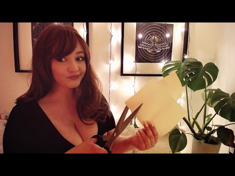 ASMR | |Paper Cutting | Paper and Scissors Sounds | No Talking