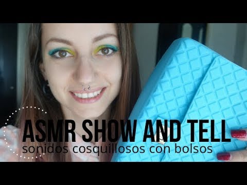 ASMR Show and Tell: ¡Sonidos cosquillosos con 3 bolsos!