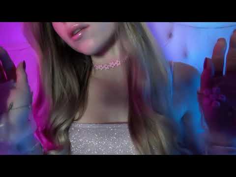 ASMR Hand Movements and Face Touching, Inaudible Whispers by Peaches until you Fall Asleep