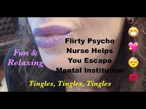 ASMR Flirty Psycho Nurse Helps You Escape Mental Institution Role Play.