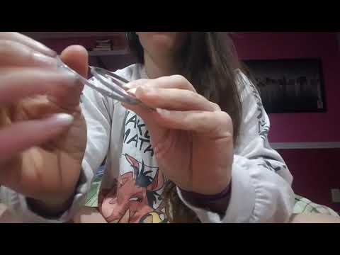 Asmr!Jewelry & Zipper sounds! Tapping & tracing.