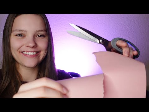 ASMR Paper Sounds - Ripping, Cutting and Crumpling (SLOW & FAST)