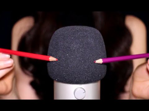 ASMR Mic Scratching | Writing with Pencils & Trigger Words (Whispered)