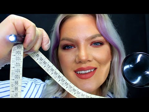 ASMR Nonsensical face exam, unpredictable triggers for tingle immunity, personal attention, gloves