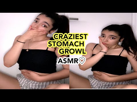 ASMR | OVERNIGHT 1 HOUR OF INTENSE,HUNGRY,STOMACH GROWLING NOISES *craziest asmr sounds ever!!!*😱