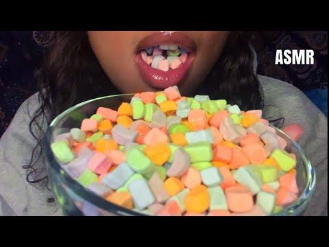 ASMR | Frozen Dried Marshmallows 🌈