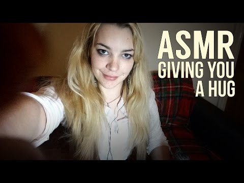 ASMR Giving you a Hug | Hair Brushing, Whispered Countdown, Kissing [Binaural]