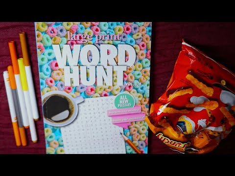 WORD HUNT C WORDS | CRUNCHY CHEETOS ASMR EATING SOUNDS