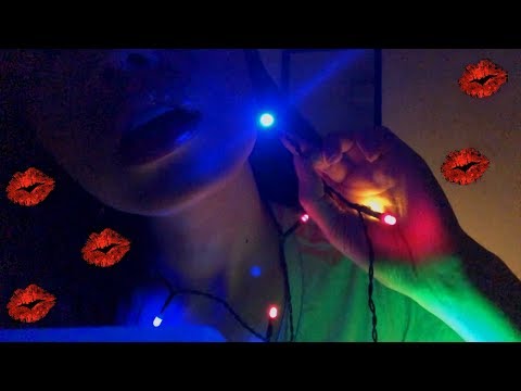 ASMR SOOTHING LAYERED SOUNDS KISSES + LIGHT VISUALS TO HELP YOU RELAX! 💋😽