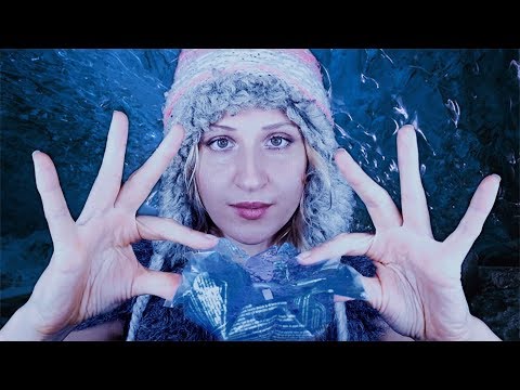 C H I L L I N G TINGLES 🌀 ASMR Sleep Hypnosis with Cooling Face Touching, Crinkles & Glass Tinkling