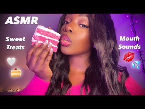 ASMR | Sweet Treats & Mouth Sounds 🤍🍰