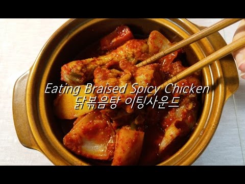 ASMR: braised spicy chicken 닭볶음탕 이팅사운드 2 노토킹 먹방 eating sounds mukbang ORANGE ASMR 오렌지