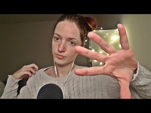 ASMR pure hand sounds with fabric scratching - dry and sensitive - finger fluttering, whispering
