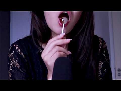 ASMR Lollipop Licking, Sucking and Mouth Sounds (No Talking)