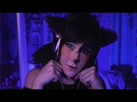 ASMR Cat Girl Helps You Calm Down [Hand Movements, Purring]