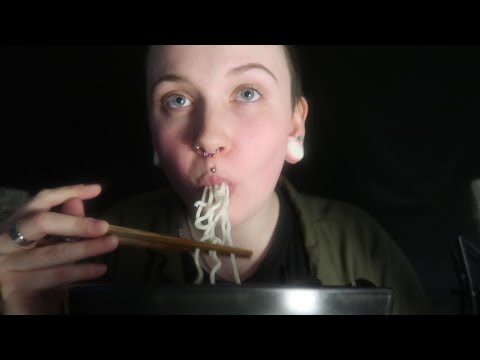 ASMR Eating Garlic Butter Mussels With Noodles