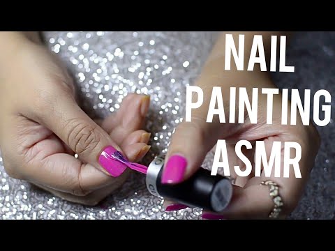 ASMR 💅Painting my nails (no talking) | Hand movements | Scratching sounds
