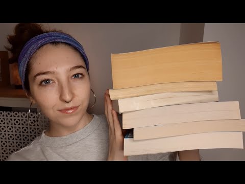 ASMR with my fave books | whispers, book tapping, gripping & scratching 📚