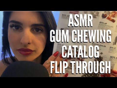 ASMR Gum Chewing Catalog Flip Through Showing You a Macy’s Catalogue 🎒⭐️🍁💐👗👞🧥👖👕✨(Whispered)