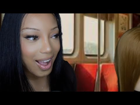 ASMR Toxic Friend does your hair on the Train RP w/ mouth sounds