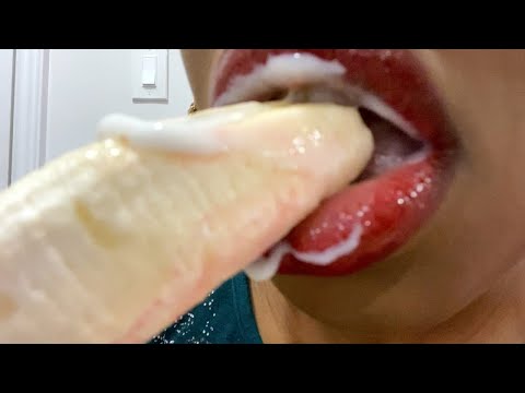 Asmr Satisfying Banana Eating video 🍌🍌🍌for extreme comfort and relaxation 🥳